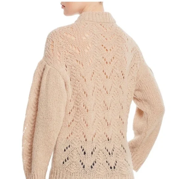 NWOT KATE SPADE Cozy Pointelle Alpaca Sweater, M - Picture 2 of 6